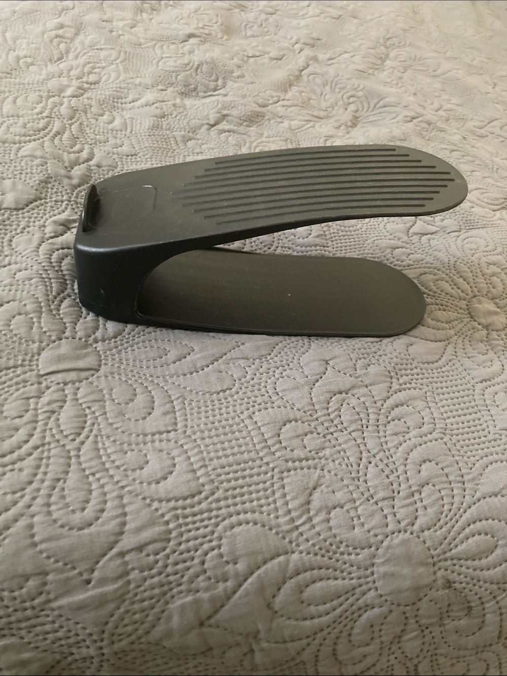 Source Unknown Black Adjustable Shoe Organizer Stackable Holder